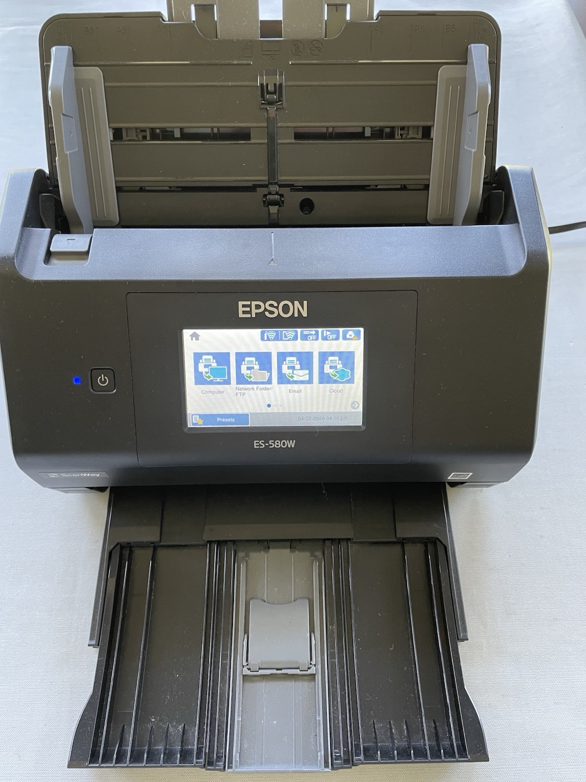 Epson WorkForce ES-580W Wireless Color Duplex Desktop Document Scanner