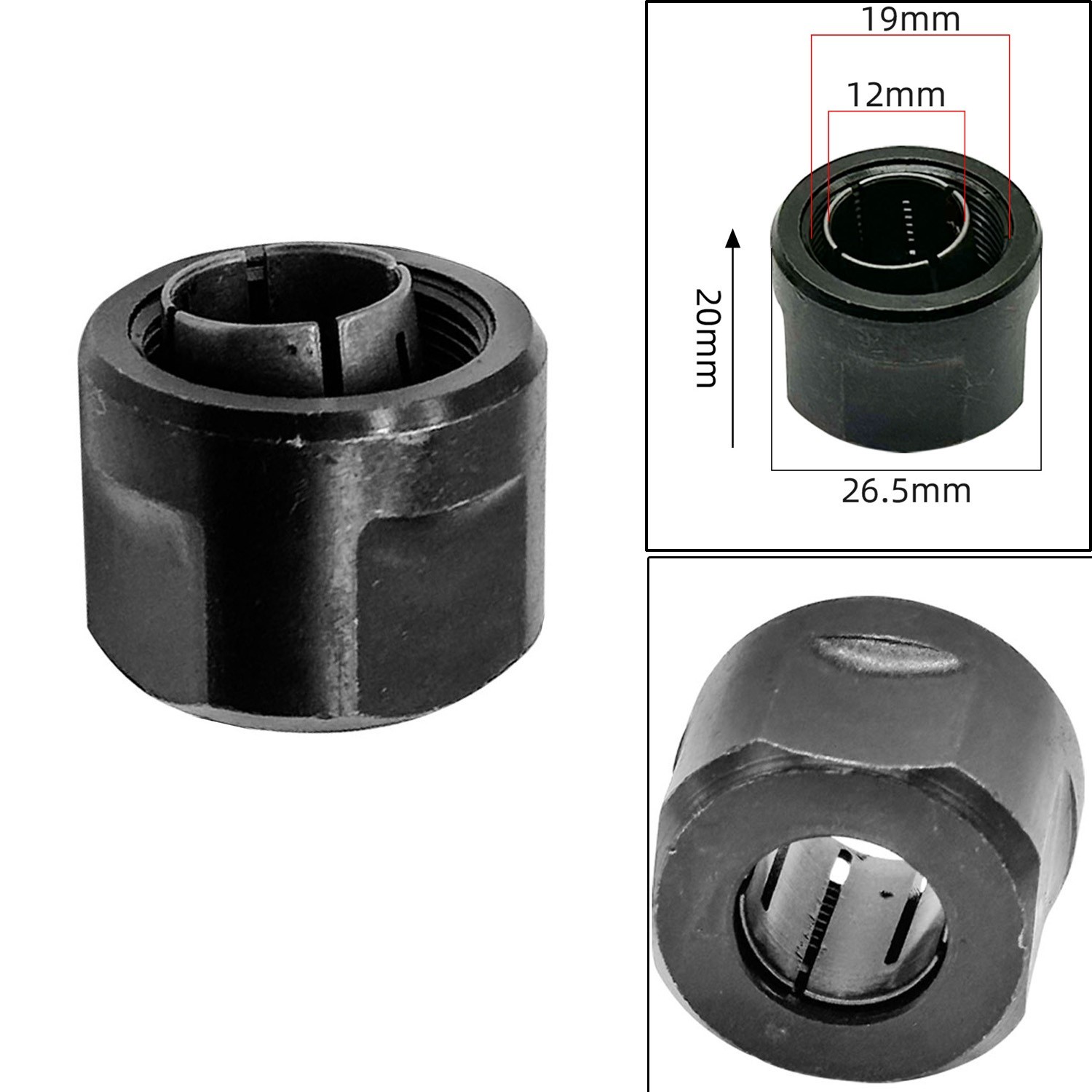 Router Machine Accessories M20 Clamp Nut Collet Chuck Adapter for Engraving
