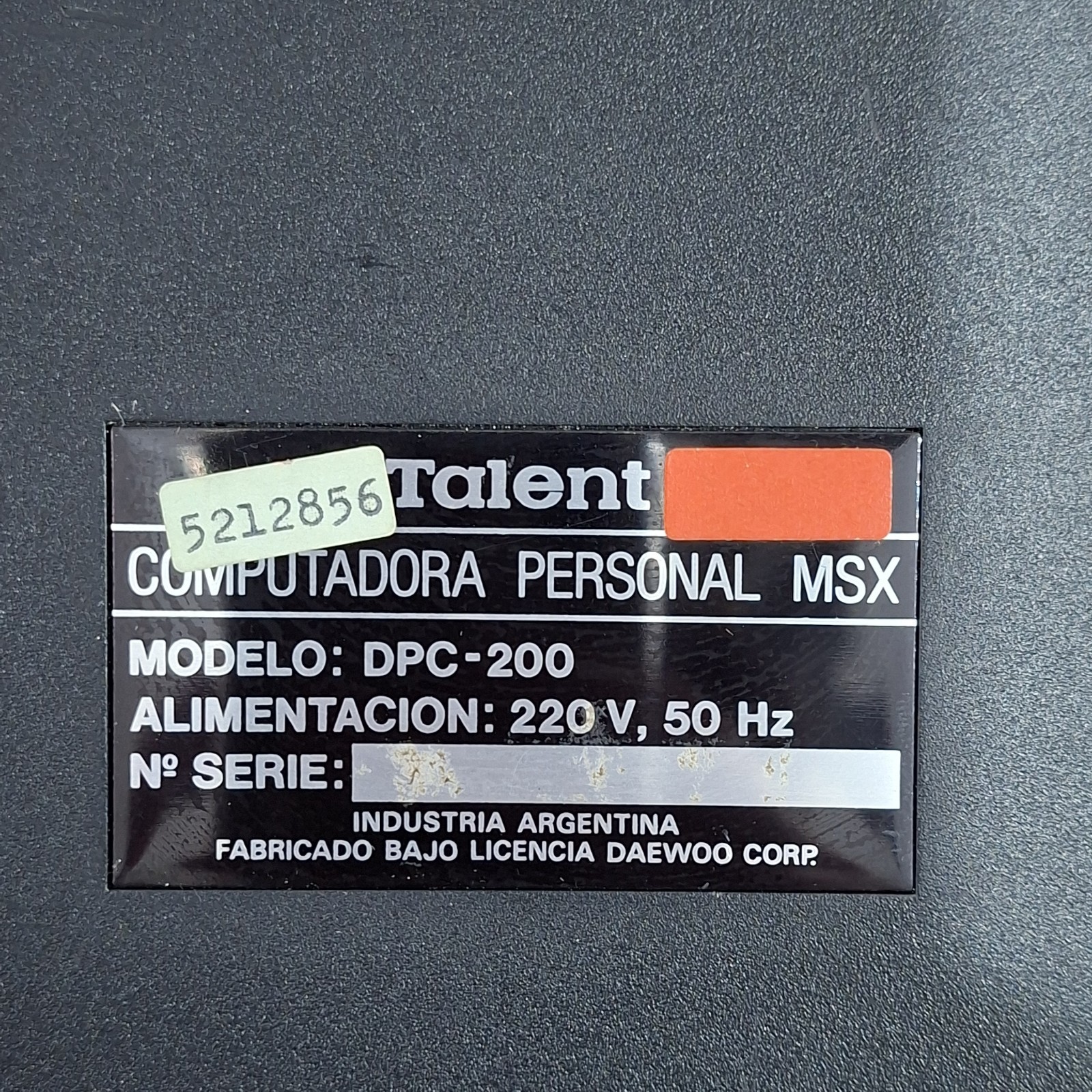 Talent Personal computer MSX DPC-200 AS-IS W/ BOX