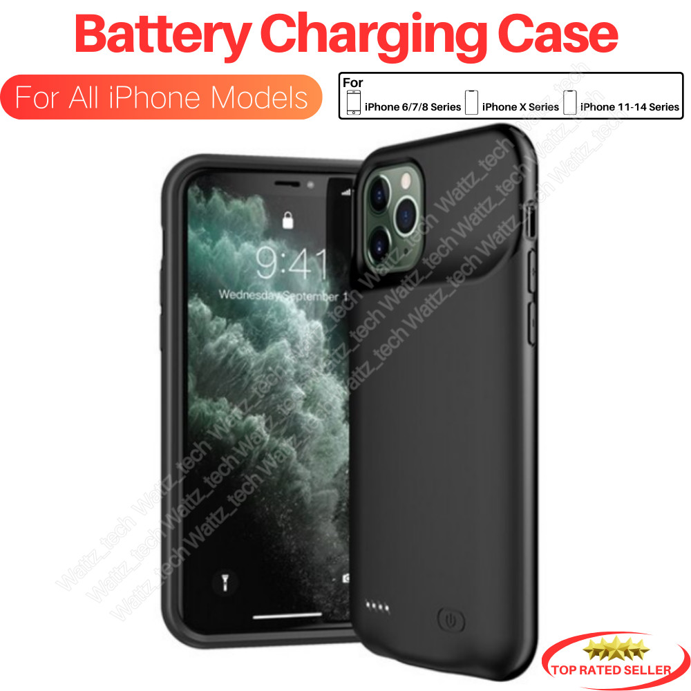 6800mAh Battery Charger Case Power Bank For iPhone 11 12 14 13 15 Charging Cover