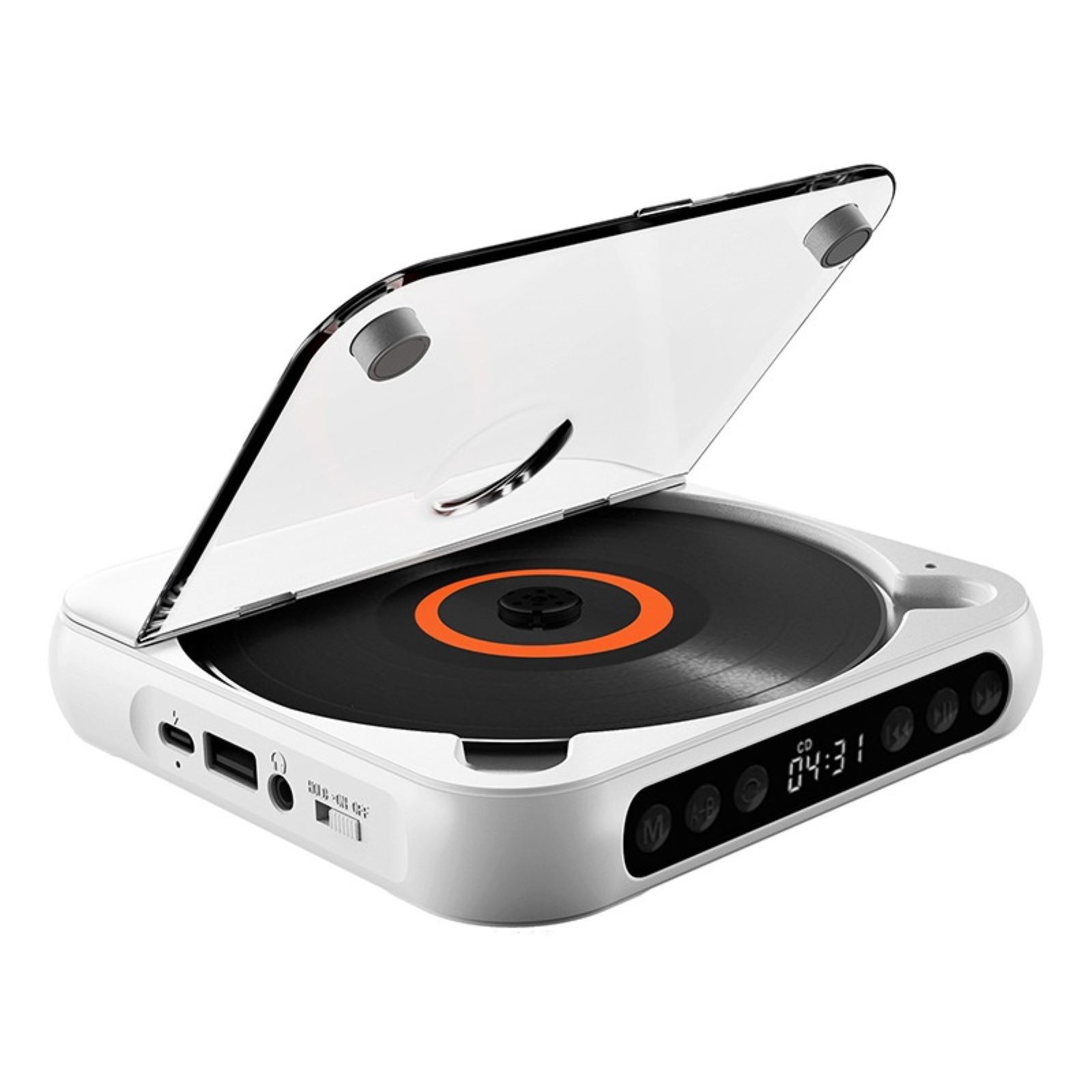 Versatile CD Player Audio Speaker 5V2A Bluetooth 5.3 User-Friendly Operation aa