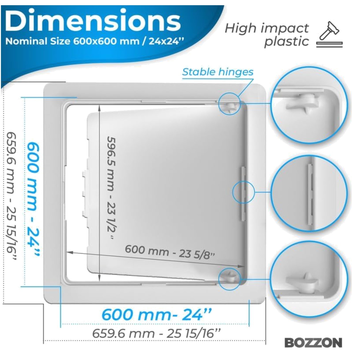 24x24 Access Panel for Drywall - Wall Hole Cover