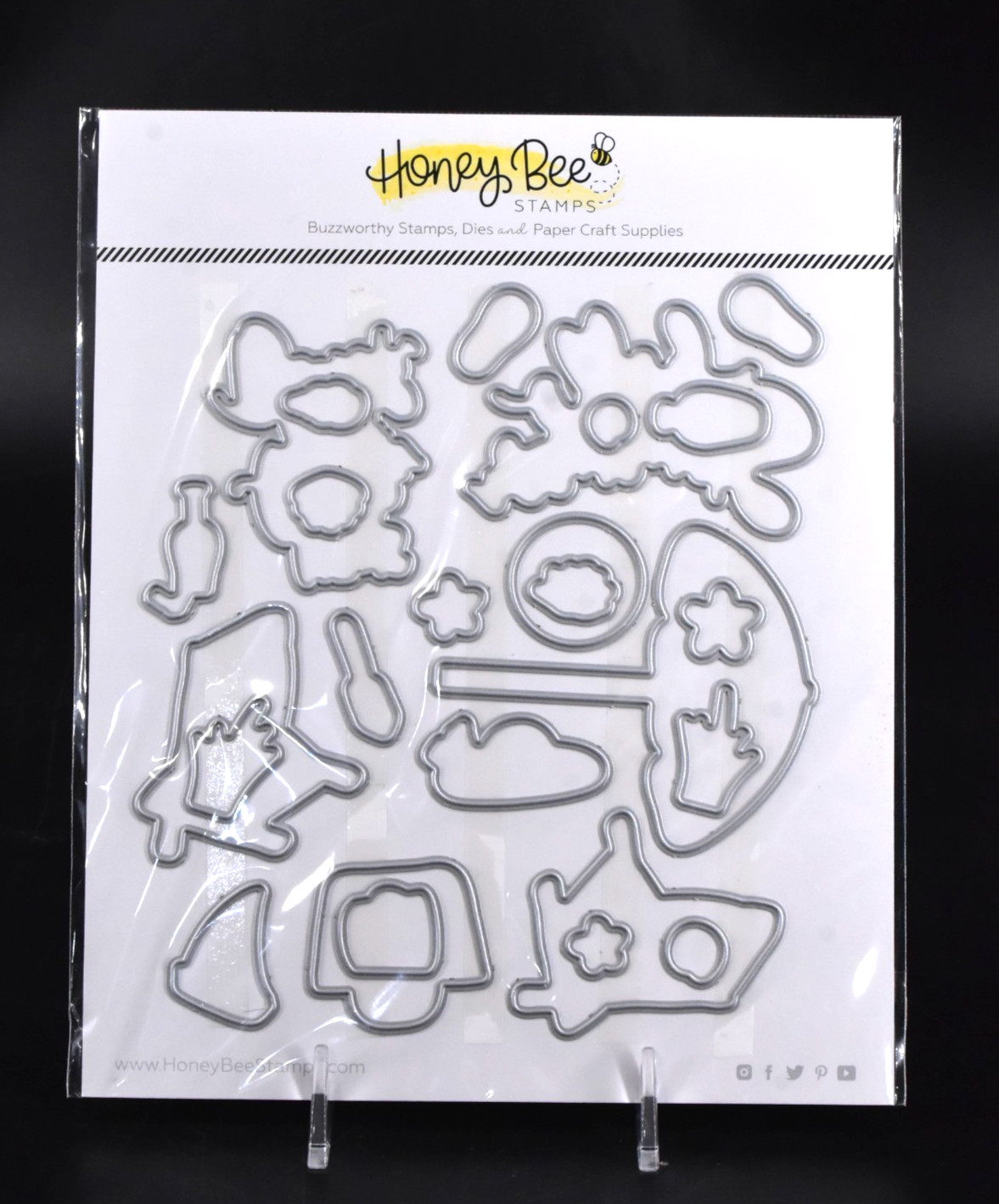 Honey Bee Stamps HELLO SUMMER Cutting Die Set 25 Pcs NEW Scrapbook Paper Crafts