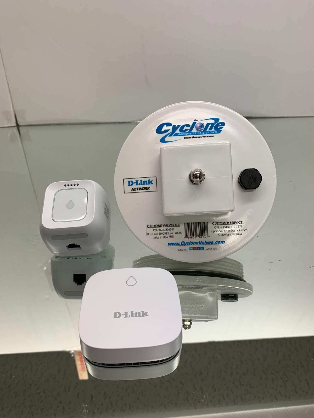 4" WIRELESS D-LINK CLEANOUT PLUG ALARM SENSOR