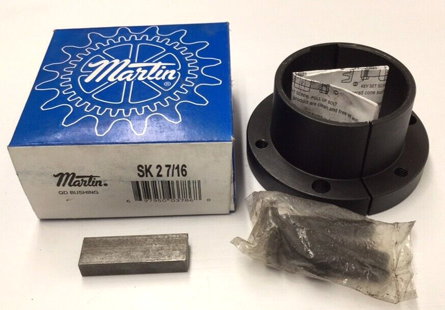 Martin SK 2-7/16 QD Bushing 2-716" Bore With Keyway and Bolts SK2716