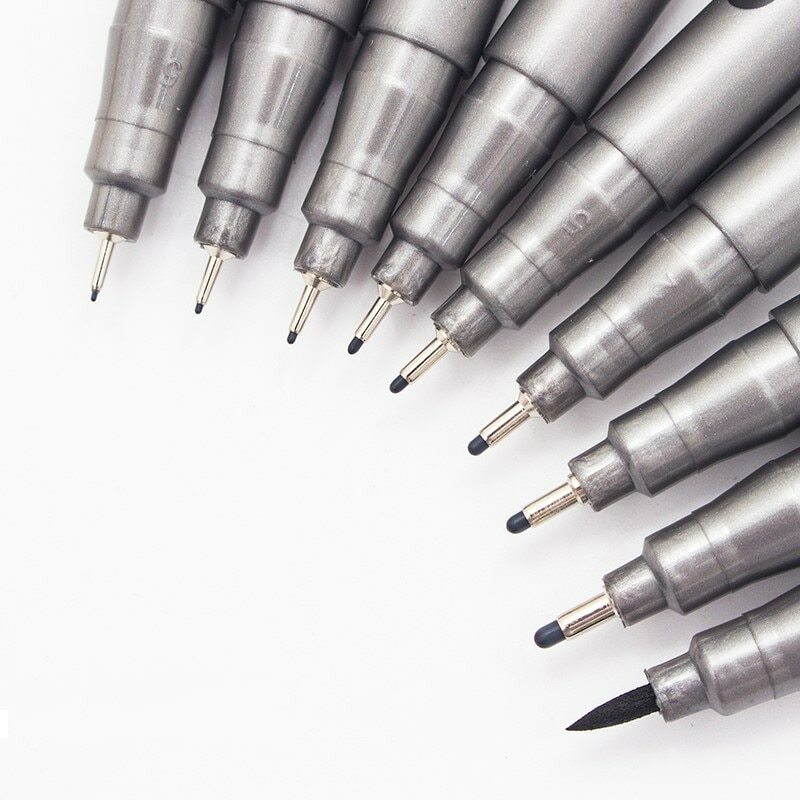 Bolígrafos de Dibujo con Delineador Negro Pigmento Micron Pluma Tinta Marcador