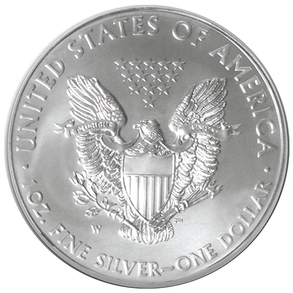 2011-W Burnished $1 American Silver Eagle Box, OGP & COA