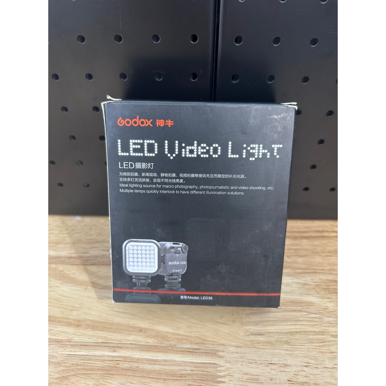 Godox LED64 Lightweight Portable Video Light 64 LED Lights fr DSLR Cam Camcorder
