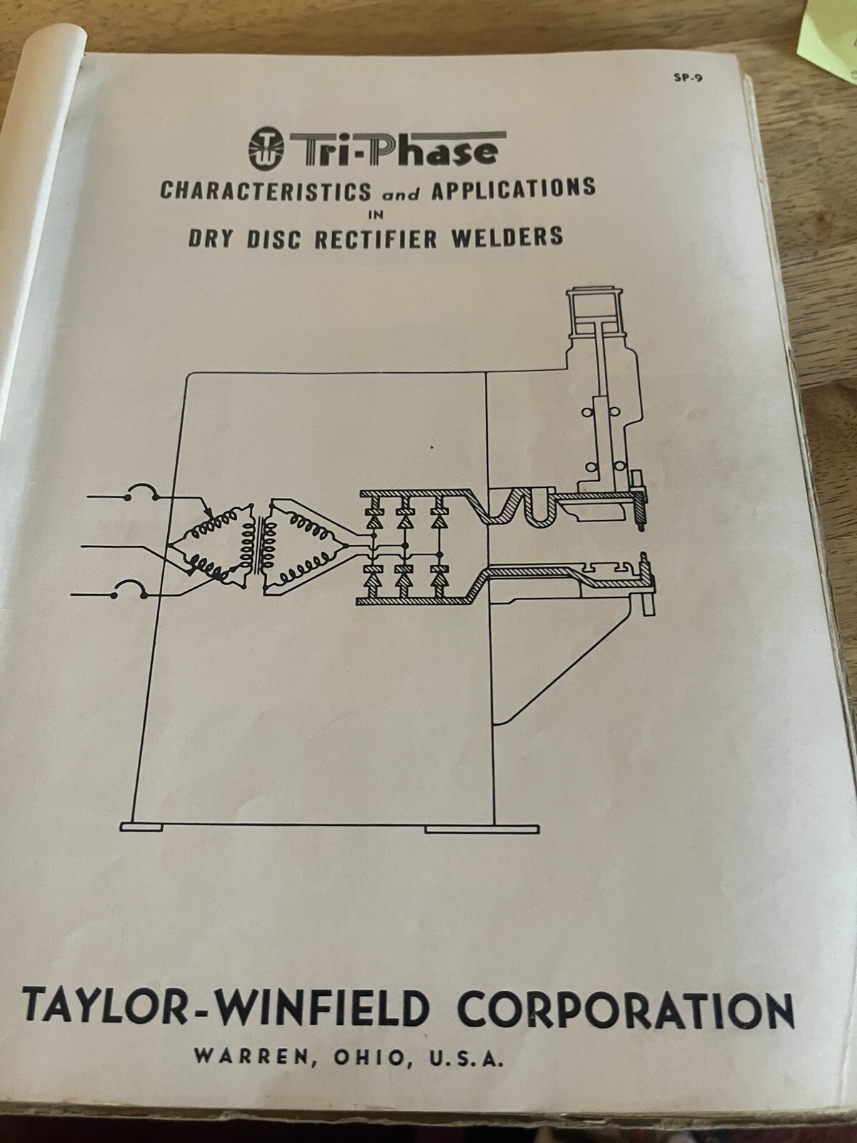Taylor-Winfield  Welders Applications for Dry Disc Rectifier Welder
