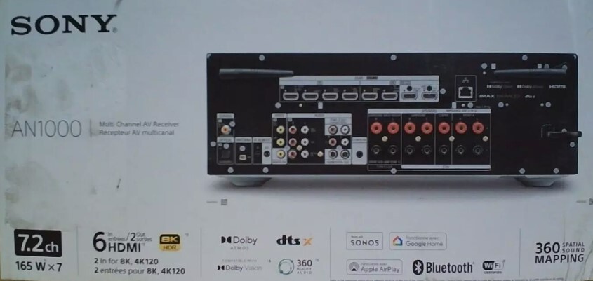 Sony STR-AN1000 7.2-Channel 8K UHD AV Receiver