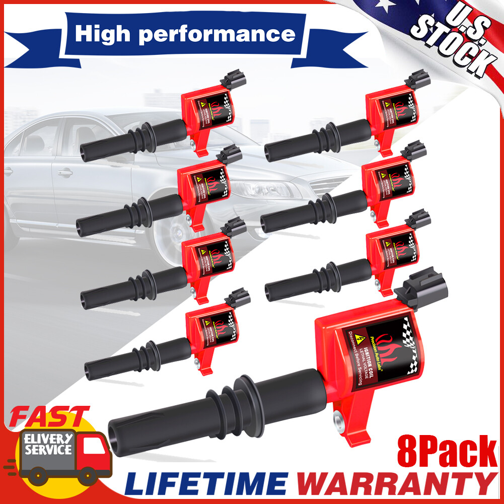 DG511 Ignition Coil 8 Pack For Ford F150 Expedition 2004 2005 2006-2008 4.6/5.4L