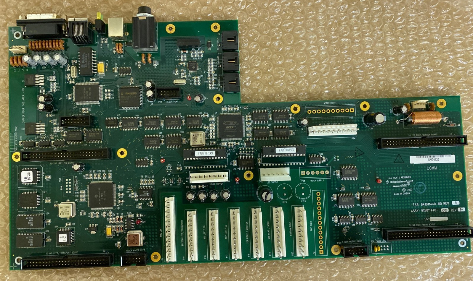 Digidesign D-Control COMM Board Main CPU PCB 915011440-00 Control Surface
