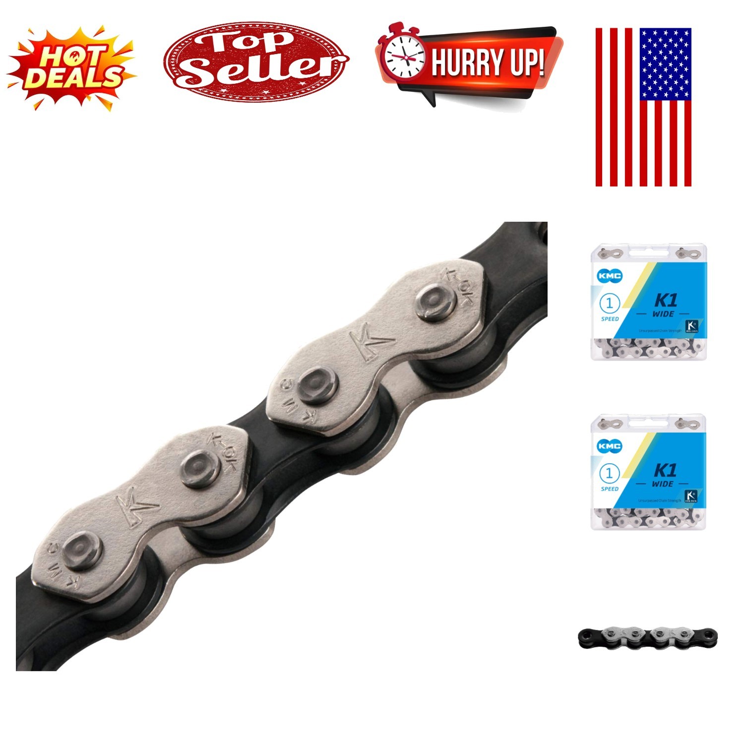 K1 Heavy Duty BMX & Track Chain – Unmatched Strength & Style