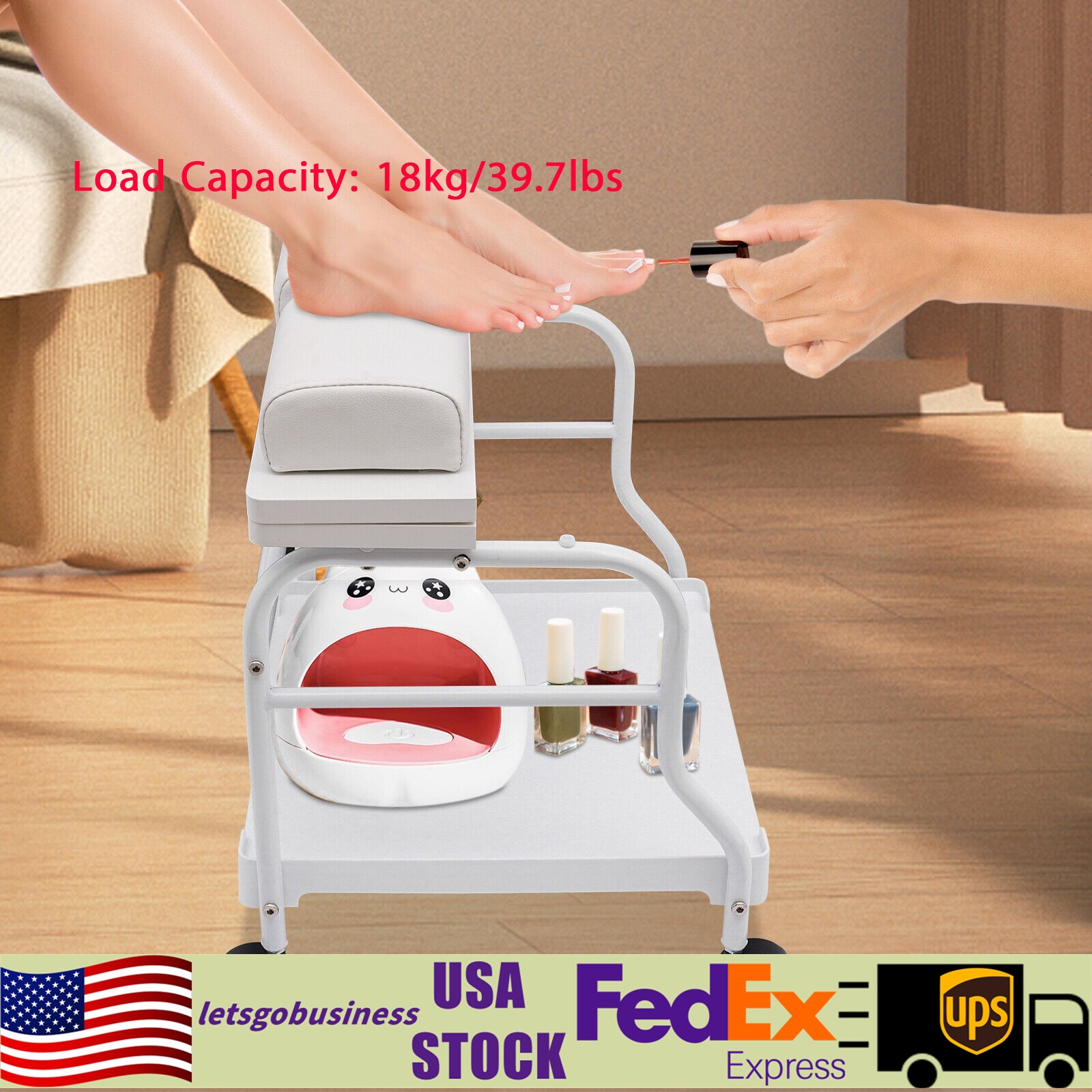 Pedicure manicure Beauty Salon Nail Foot Bath Spa Portable Esthetician Trolley