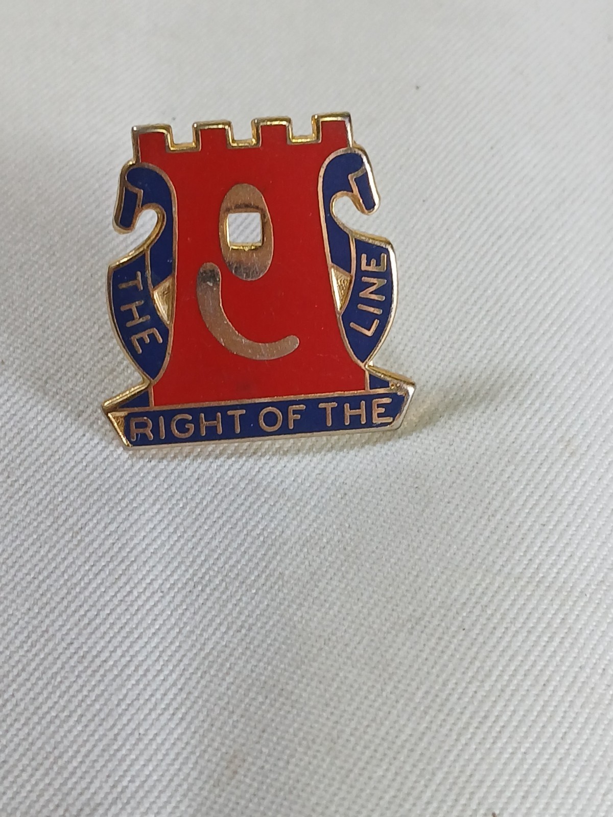 DUI FOR THE US ARMY 14TH INFRANTRY, RIGHT OF THE LINE PIN