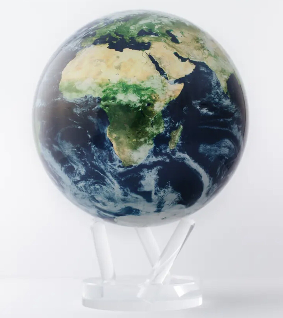 Earth With Clouds 8.5 Inch MOVA Globe Solar Powered