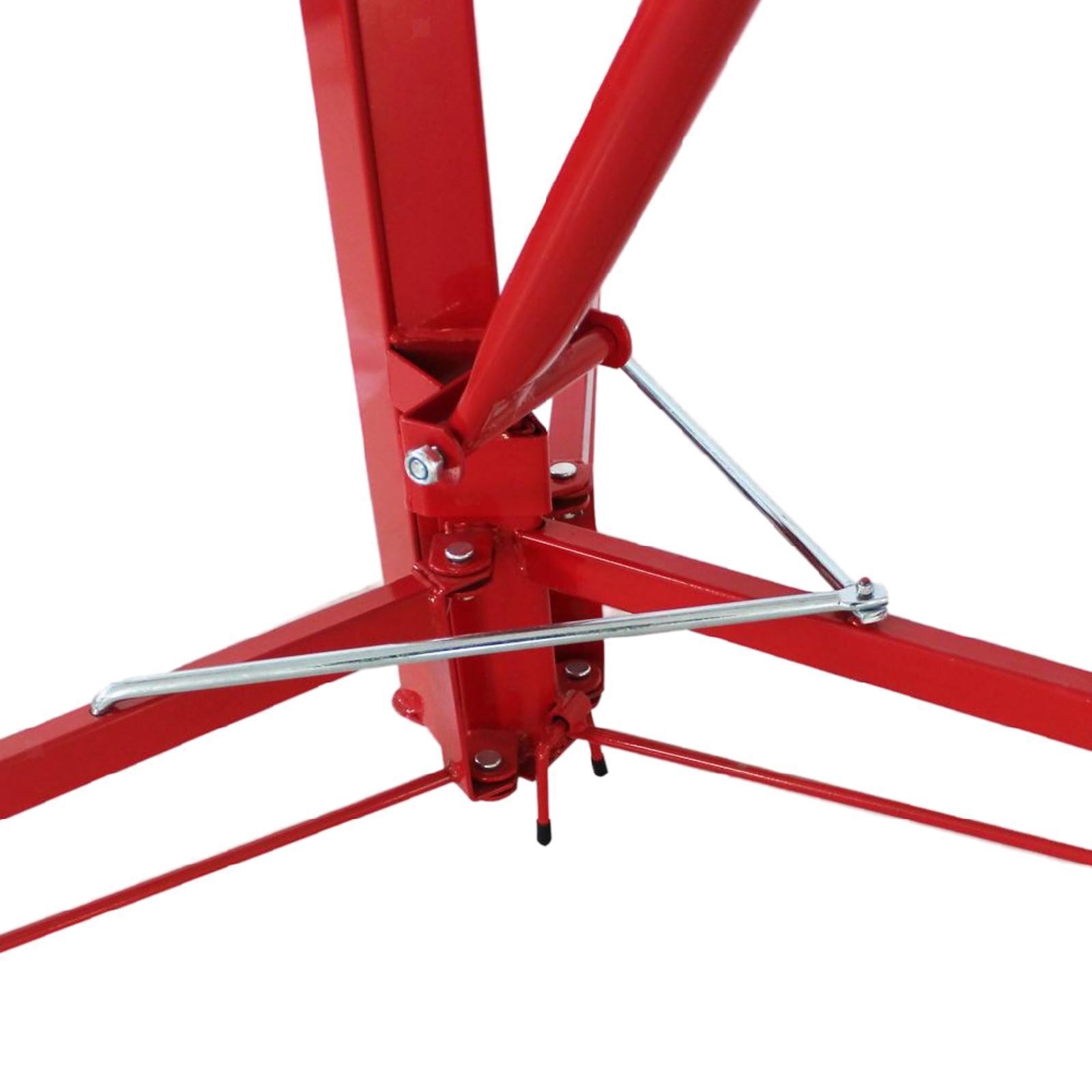 11' Drywall Panel Hoist with Rolling Casters - Lockable Construction Lift