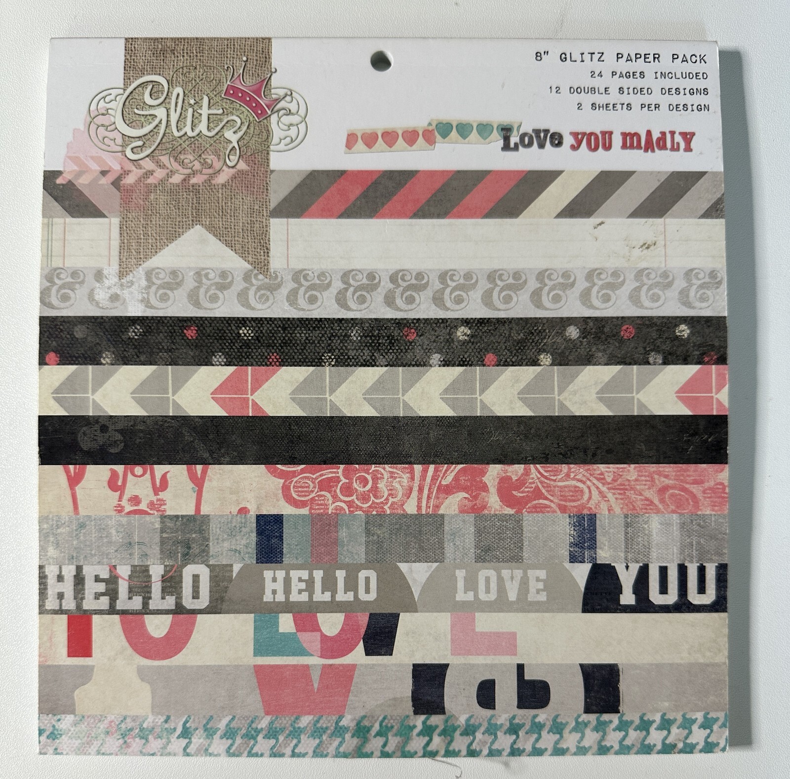Glitz 8 x 8 Paper Pad Variations Available-You Choose
