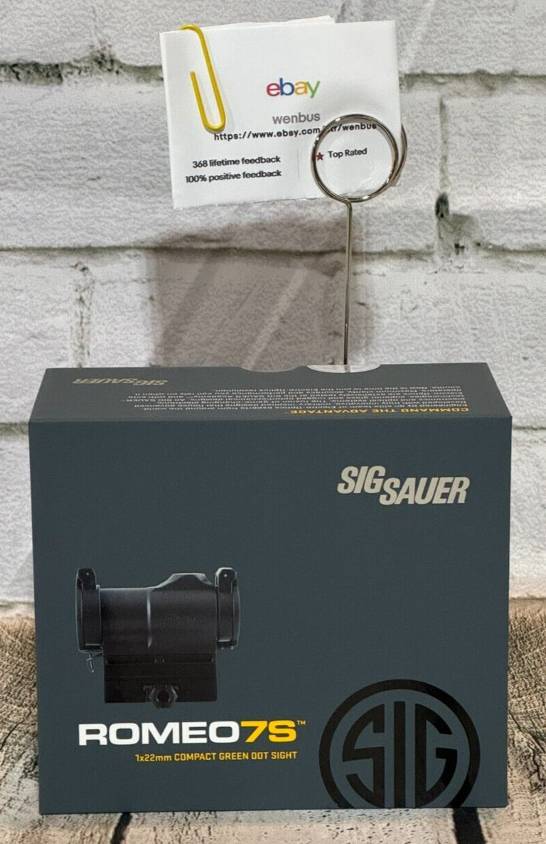 SIG SAUER ROMEO7S 1X22 COMPACT GREEN DOT SIGHT - SOR75002 Brand New