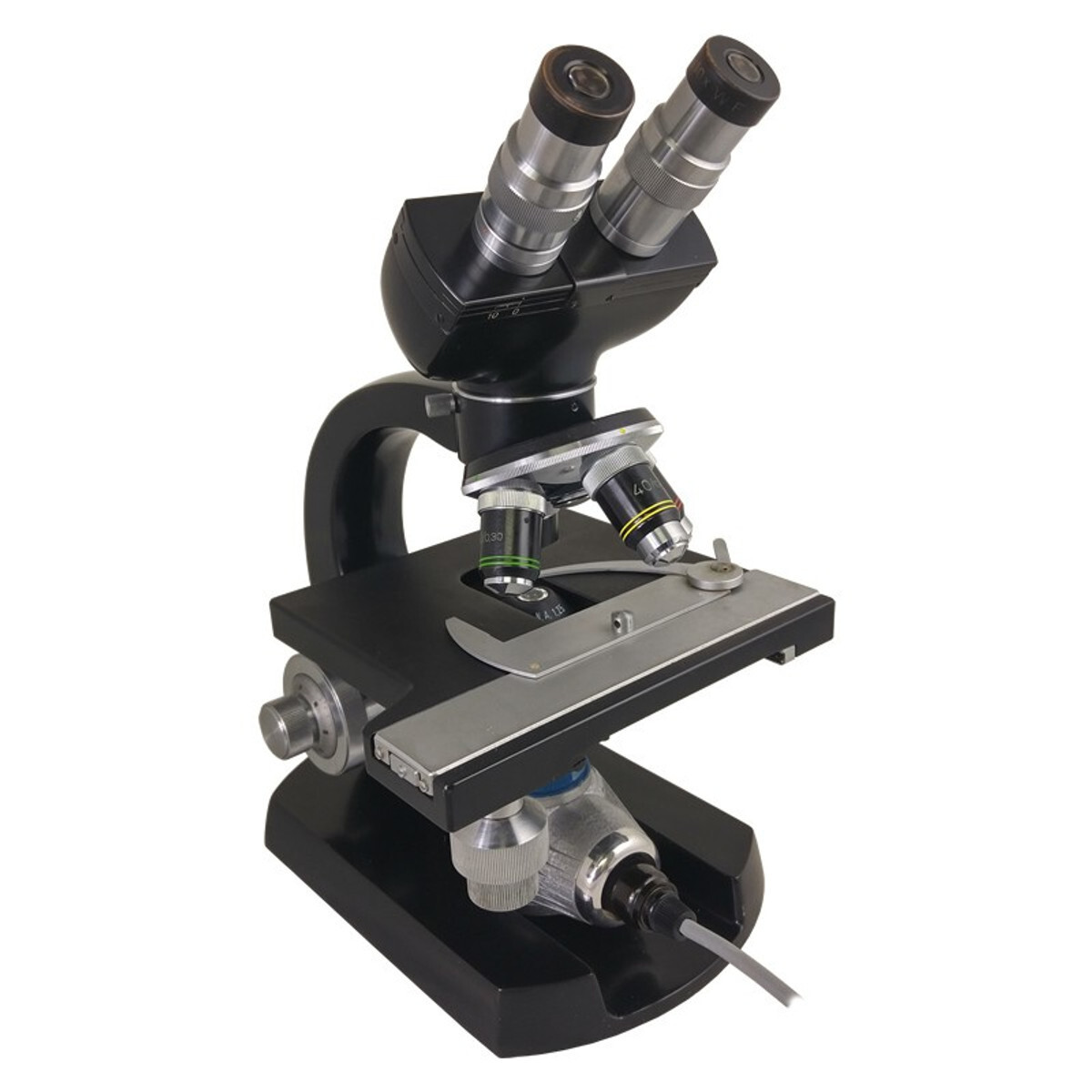 Vintage Steindorff Binocular Microscope with Wooden Case