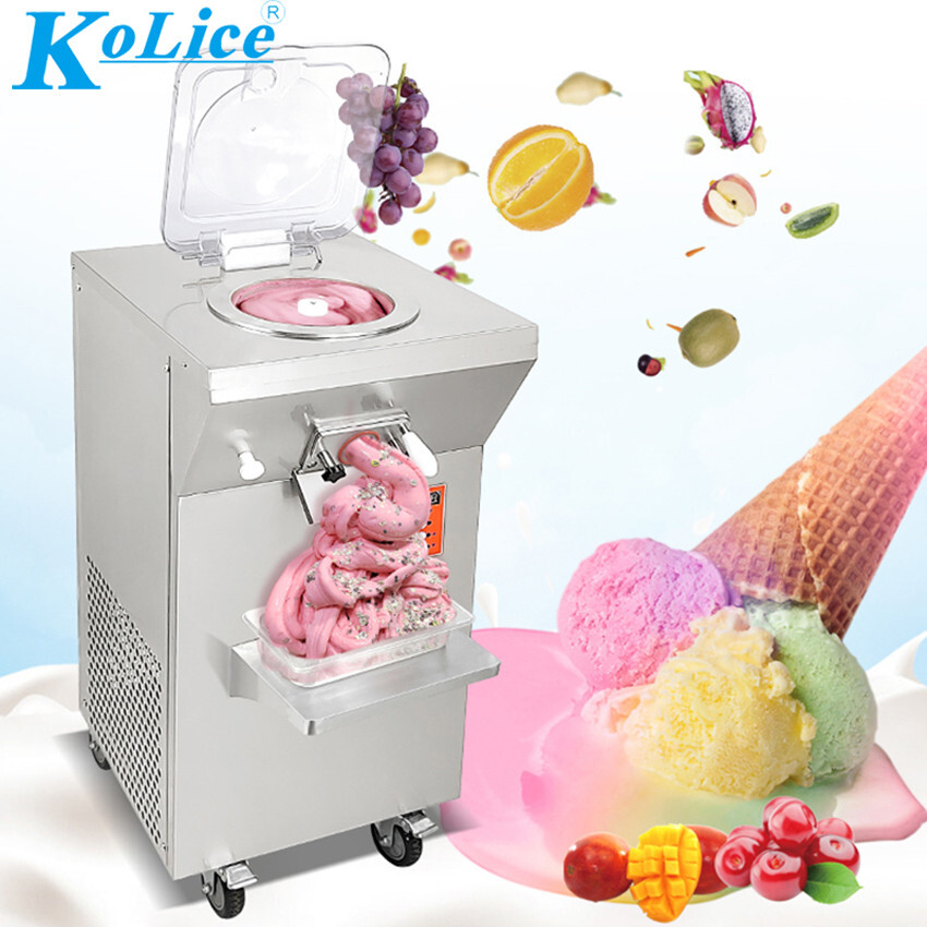 Kolice Italian Ice Machine Fresh Fruits Water Ice Making Gelato Ice Cream Maker