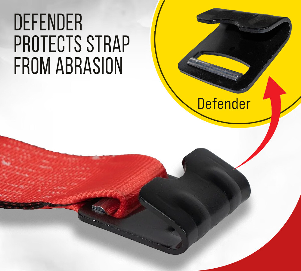 10 Pack 4"x40' Red Winch Straps w/ Flat Hook WLL 5400 # Cargo Control for Fla...