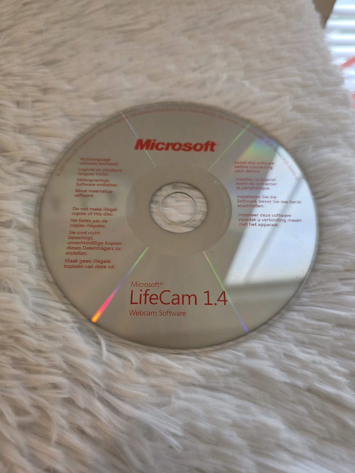 Microsoft LifeCam 1.4 Webcam Installation Software CD-ROM