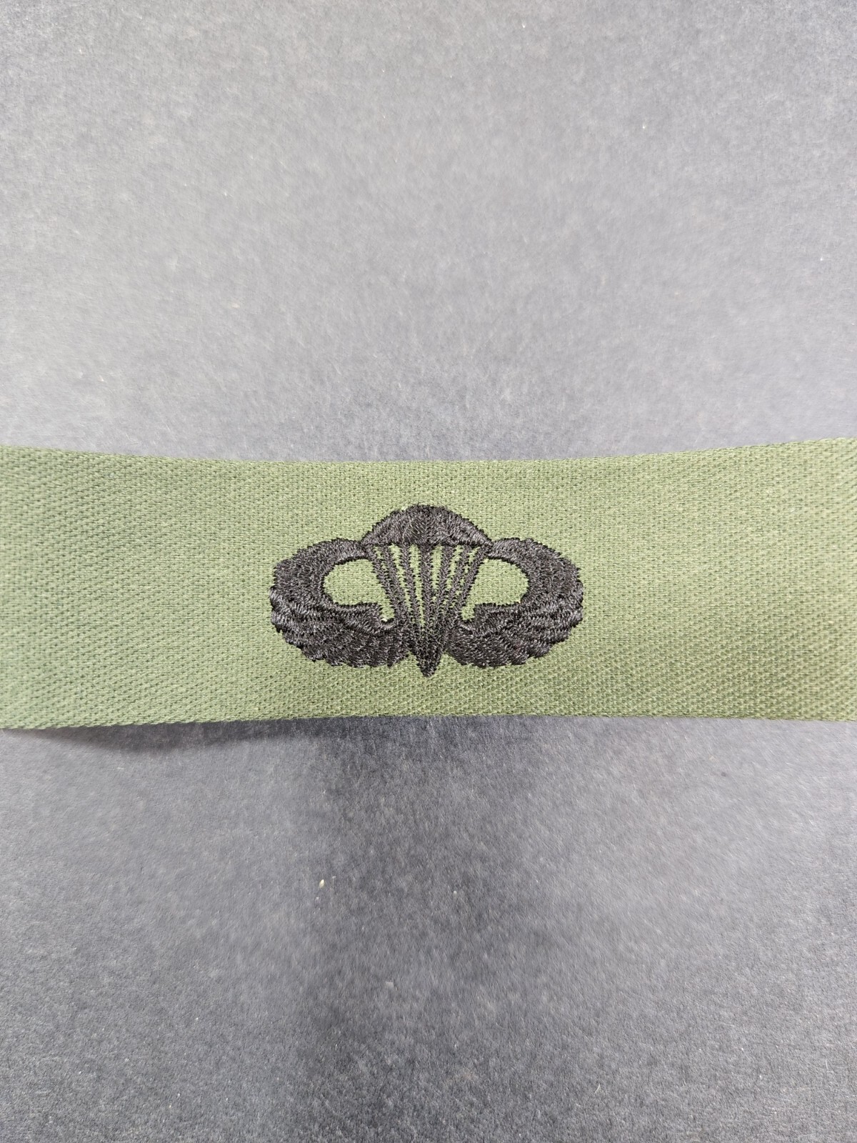 US Navy Embroidered Badge Parachutist Basic OD Green Patch