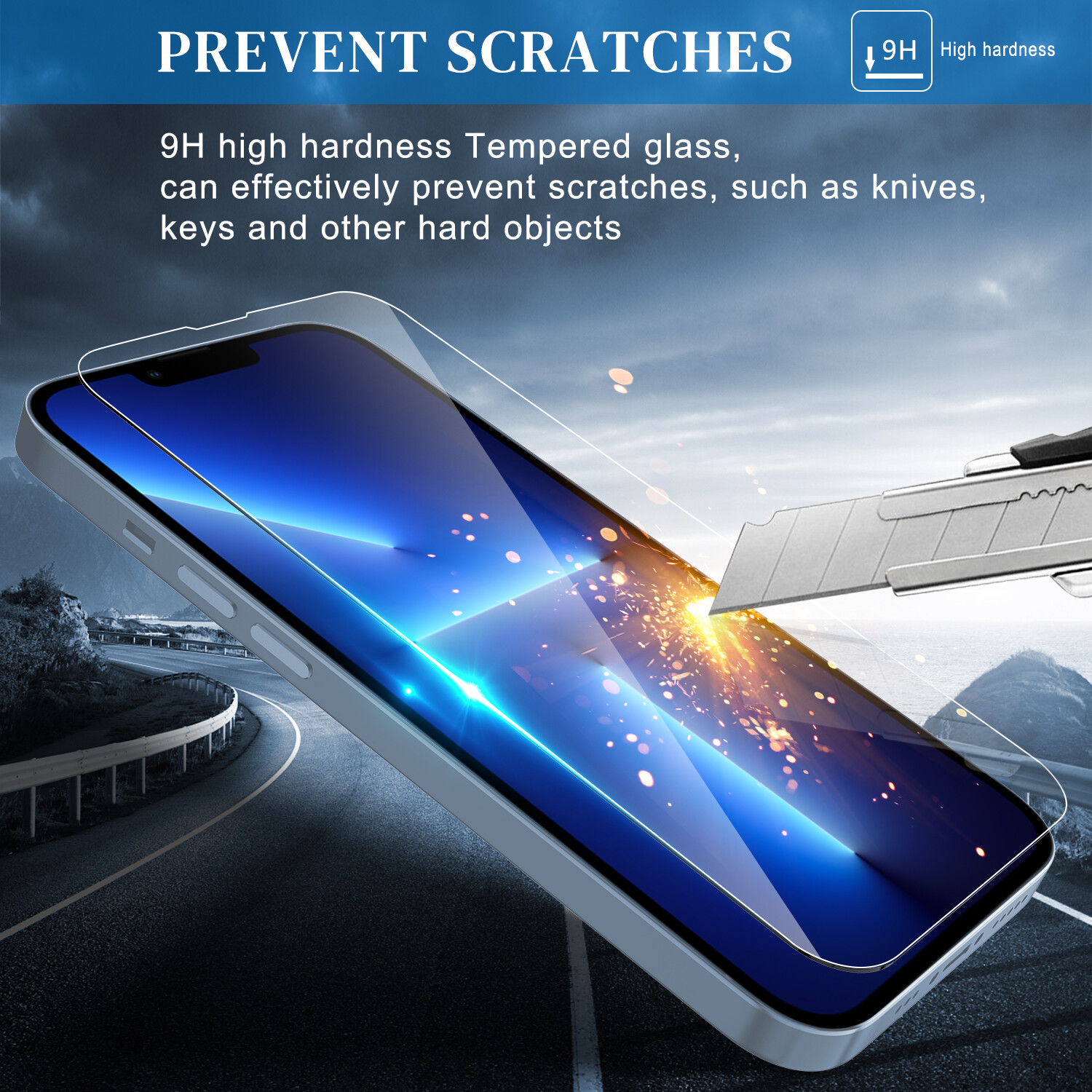 For Apple iPhone 13 Pro Max 6.7" Clear Premium Tempered Glass Screen Protector