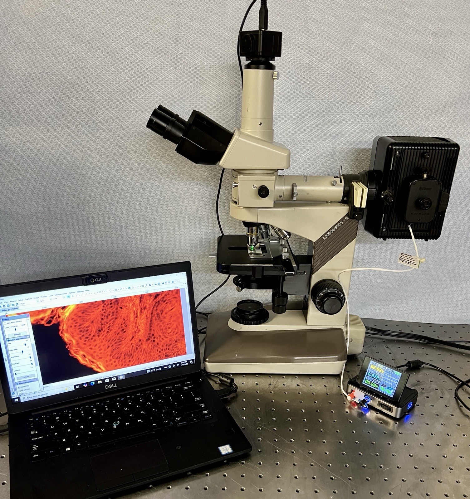 Nikon Labophot 2 LED Fluorescence Microscope CAM + Guarantee
