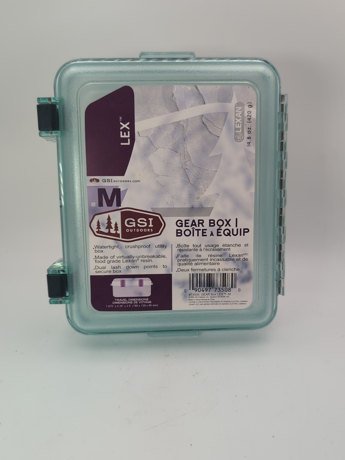 Gsi Outdoors Watertight Crush Proof Utility Box 7.8x6.25x3.5 In Travel...