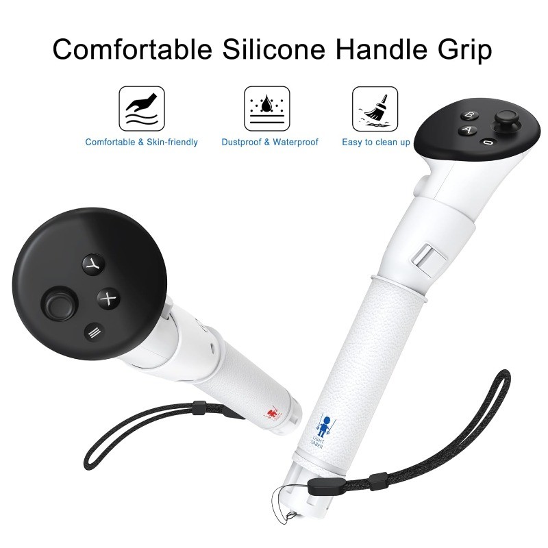 Handle Attachments for Meta Quest 2 Long Arms Controller Waterproof Silicone