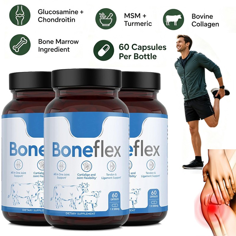 3x Boneflex Capsules Premium Joint Support Supplement for Knee &Cartilage Health