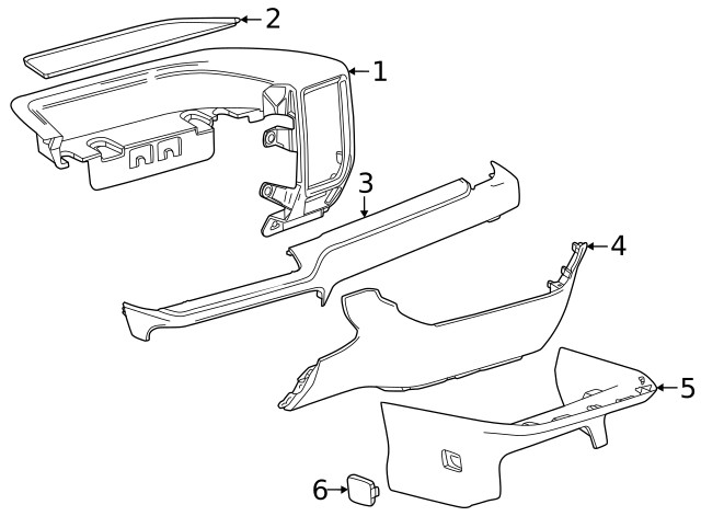 Genuine GM Center Panel 86823854