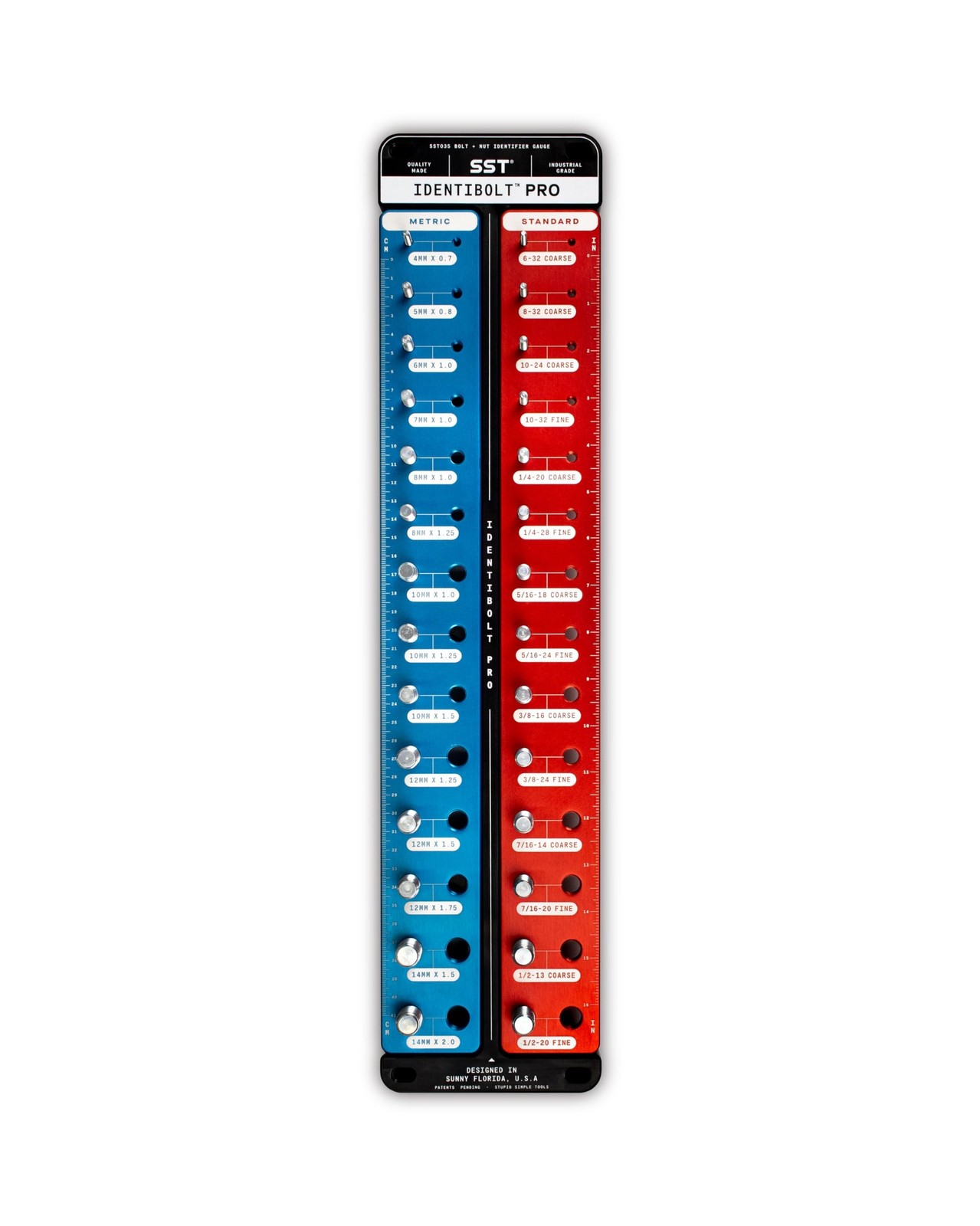 SST - Identibolt PRO - Thread Checker with Magnetic Wall Mount - 28 Nut & Bol...