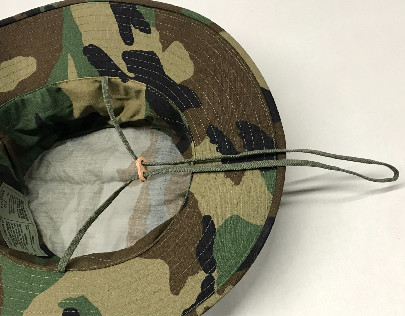 Woodland Sun Hat Boonie 3" Brim NyCo Ripstop MILSPEC Size 7 - 7 3/4 Made in USA
