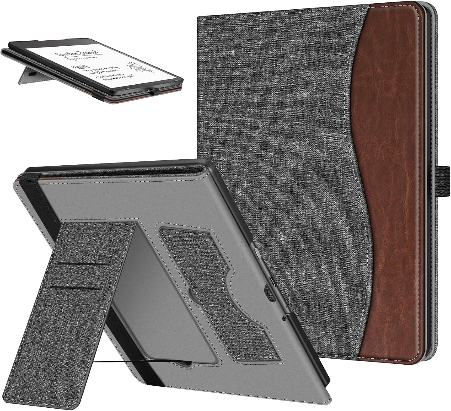 Stand Case for 10.2 Inch Kindle Scribe (2024/2022 Release) Foldable Stand Cover