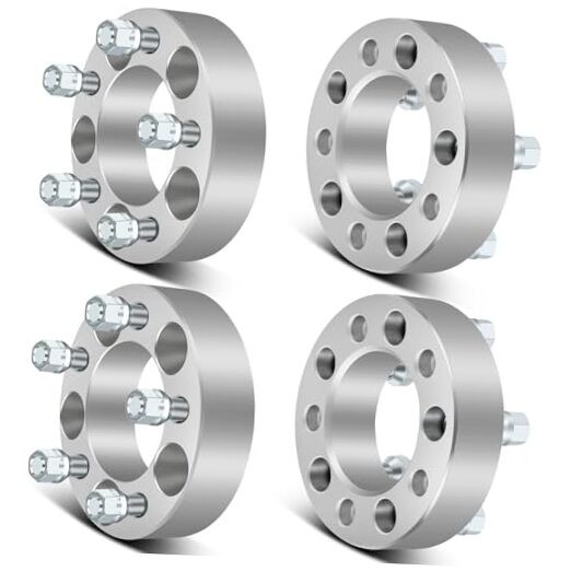 4Pcs 5x4.5 Wheel Spacers 1.5 inch Thread Pitch 12x1.5 Hub Bore 82.5mm 5 Lug