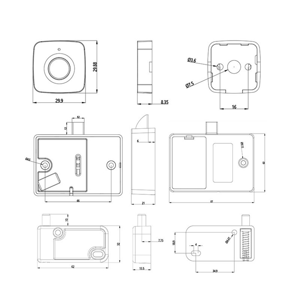 Efficient Fingerprint Drawer Lock with Administrator Features Available