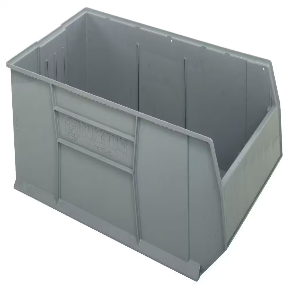 Quantum Rackbin 42 In. 70-Gal. Storage Tote in Gray (1-Pack)