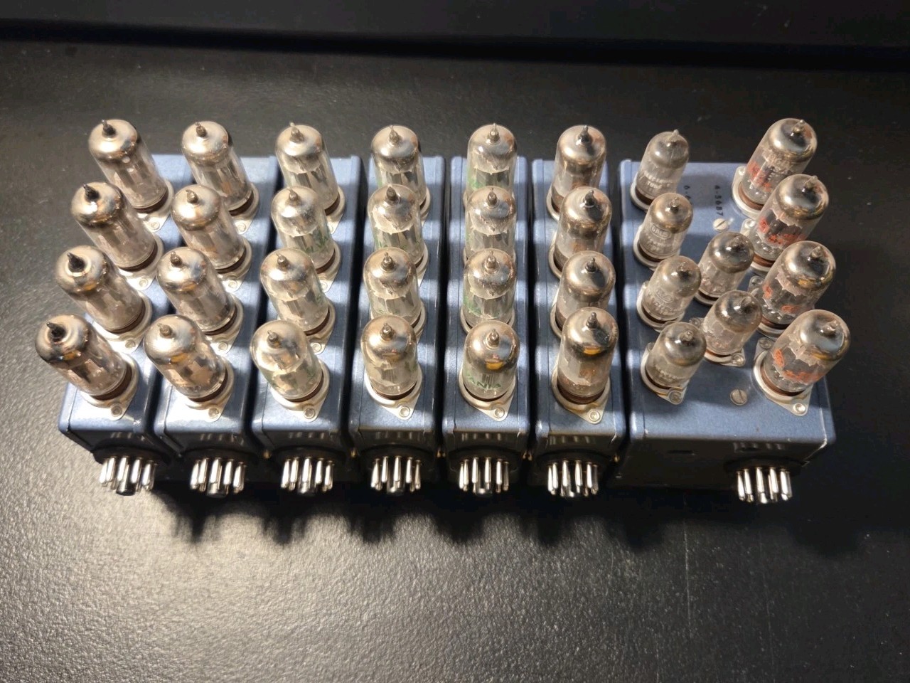 Lot Of Beckman Berkeley 5x 705AH, 1x 705AJ, And 1x 707AH Decimal Counting Units