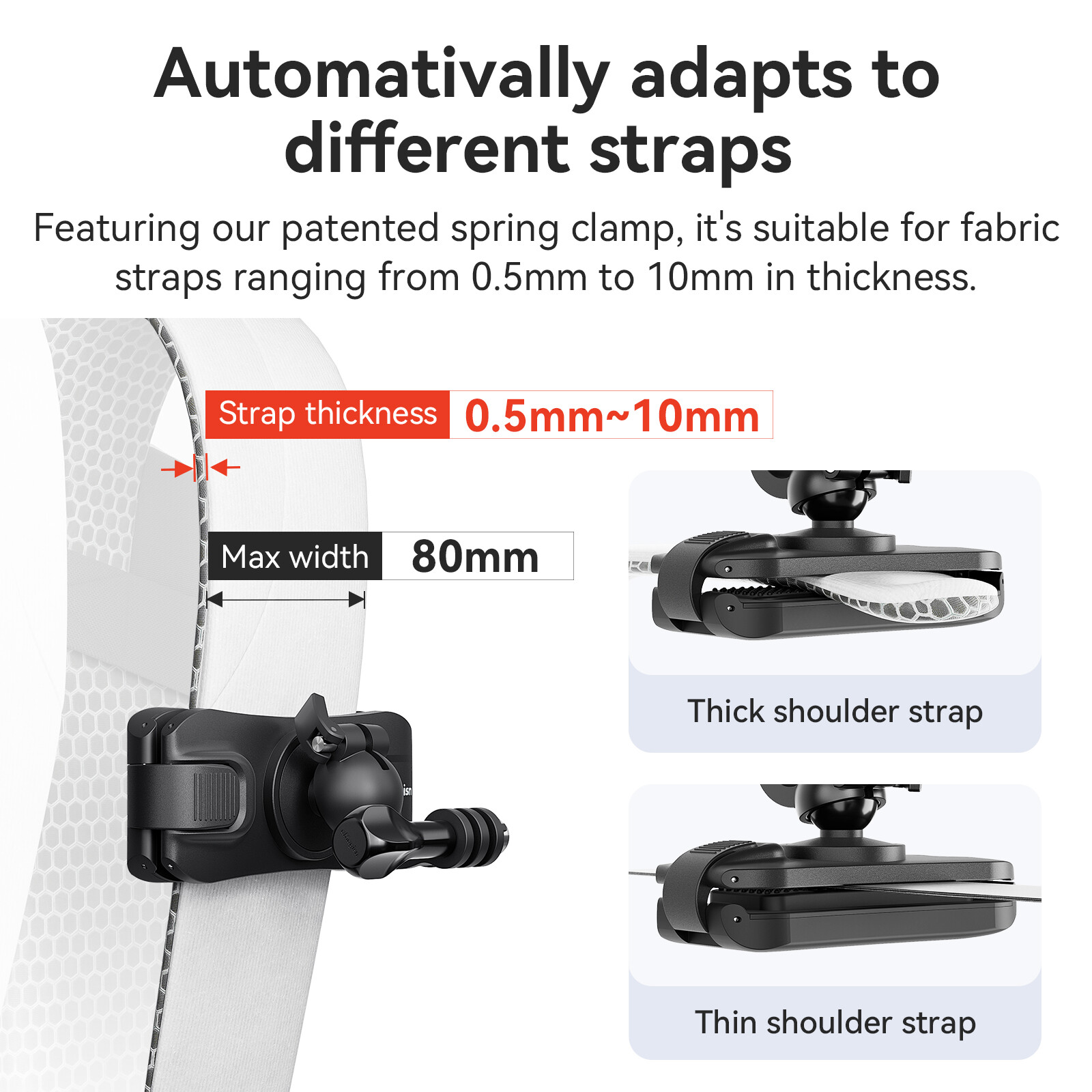 Camera Fixed Backpack Clip Quick Release For Insta360 X2/X3/X4/GO 3/ACE/ACE Pro