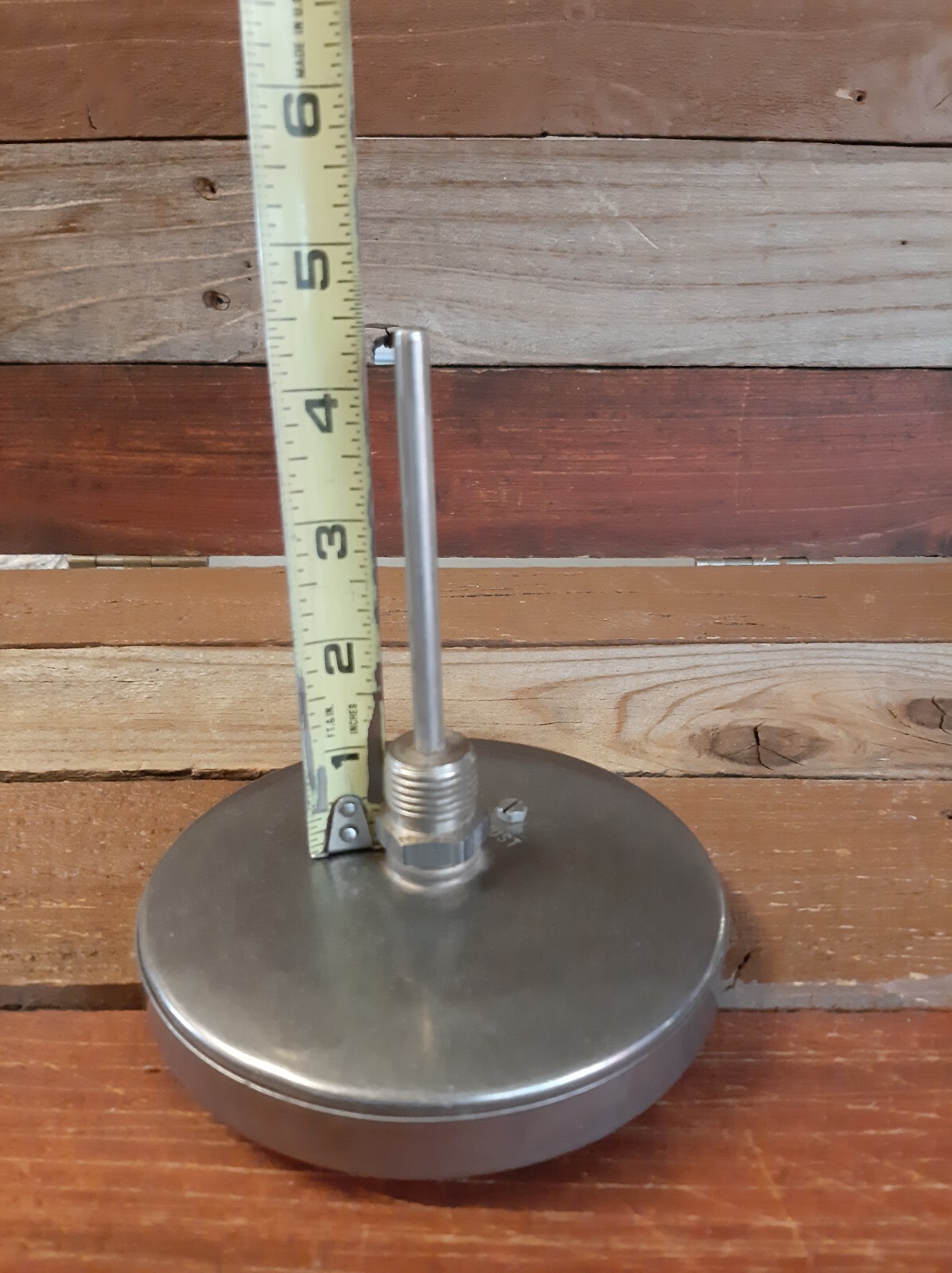 Weksler Instruments 5" Thermometer BM5-1-72. Freeport, N.Y. Made U.S.A Bimetal