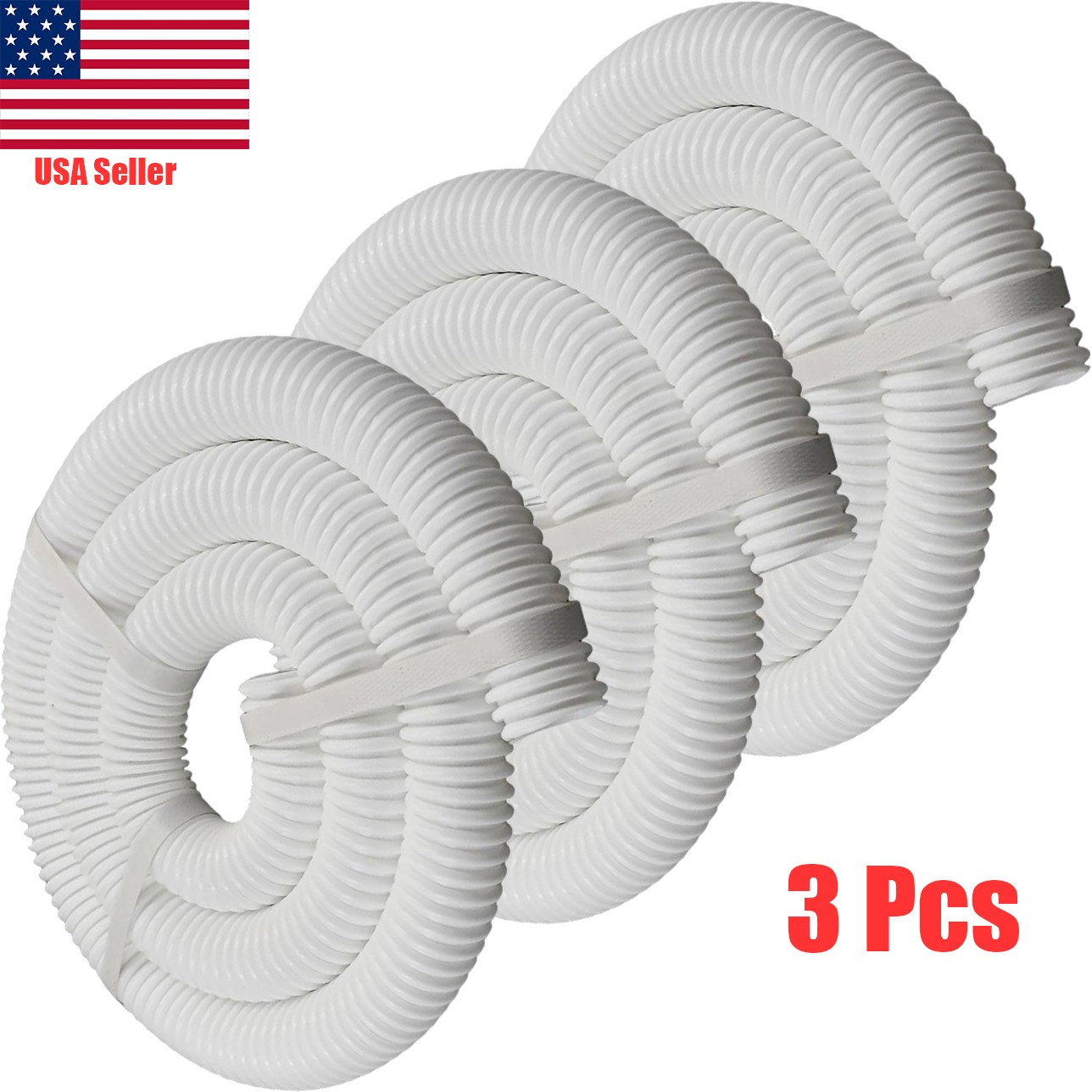 6-Ft Pool Cleaner Cuff-less Feed Hose 9-100-3102 for Polaris 360 - 3 Pack