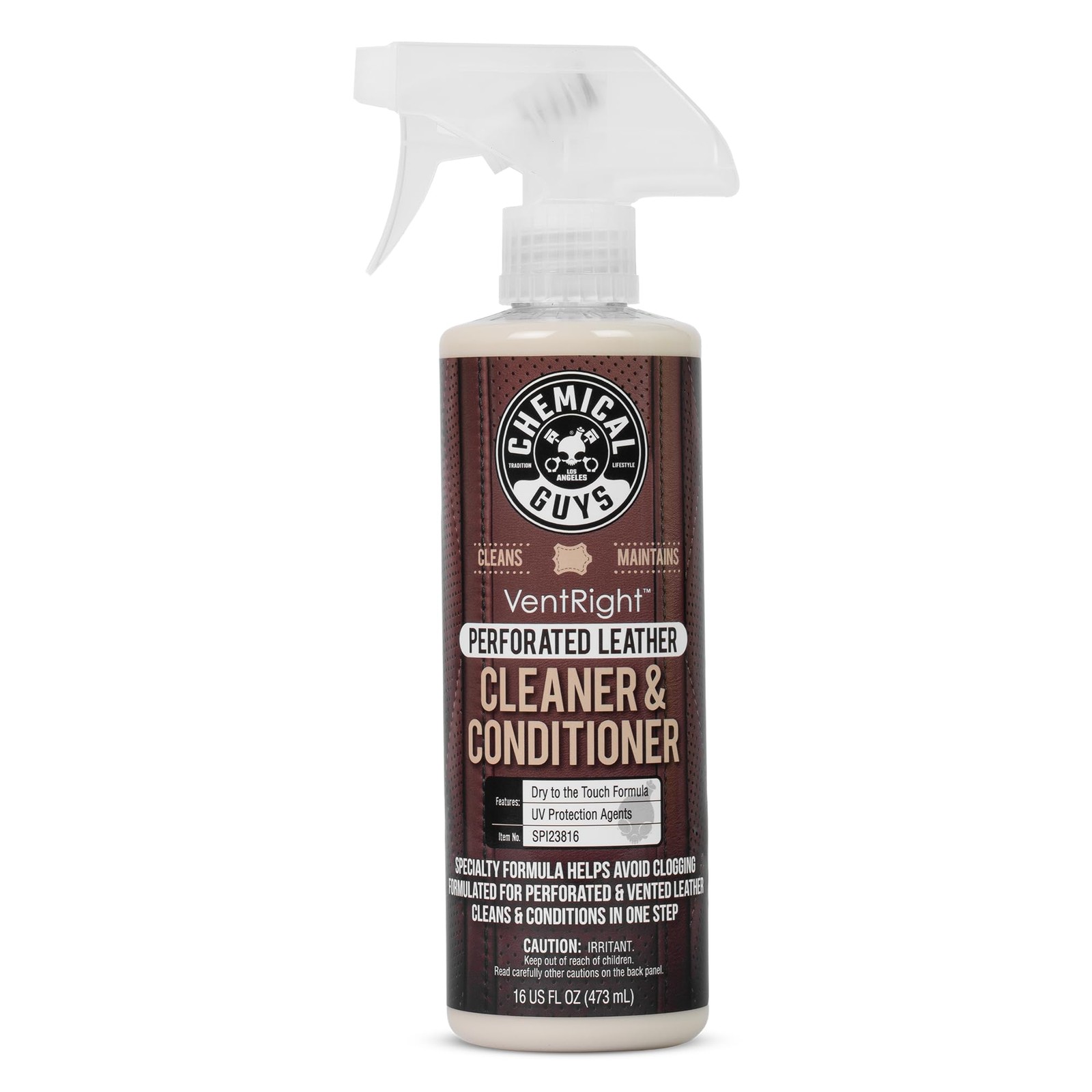 Cleaner and Conditioner 16 oz Chemical Guys Leather VentRight Perforated Deep