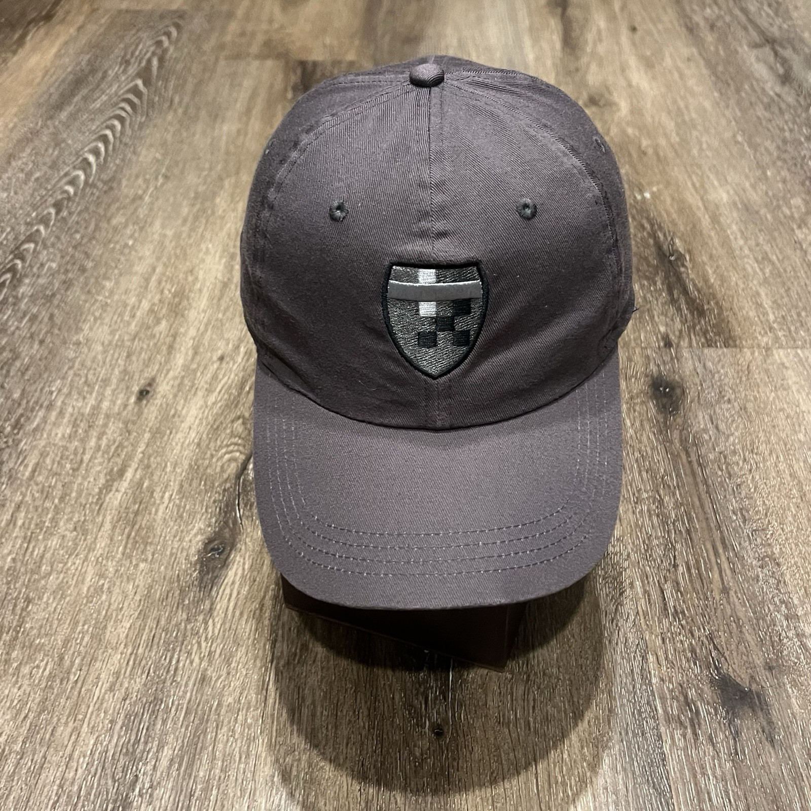 ahead Castle Golf Hat Adult Adjustable Strap Black Gray Knight Shield Crest