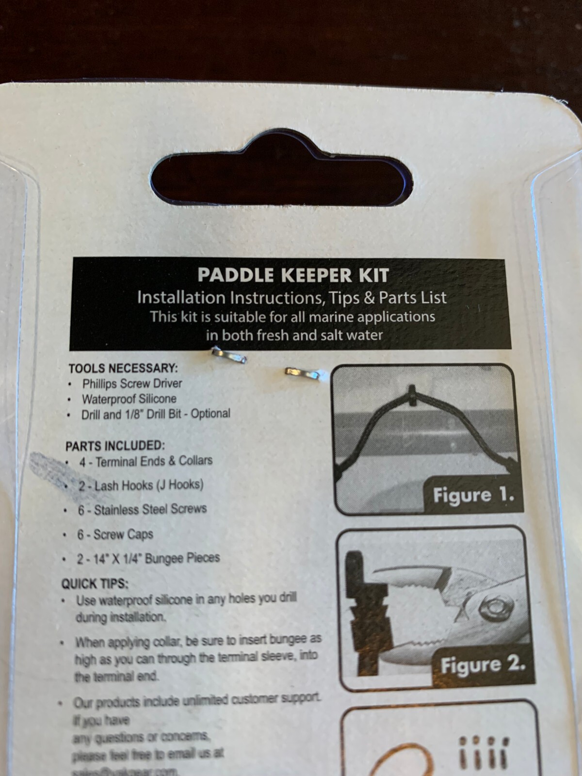 PADDLE KEEPER KIT YakGear secure your paddles into your boat! NEW!