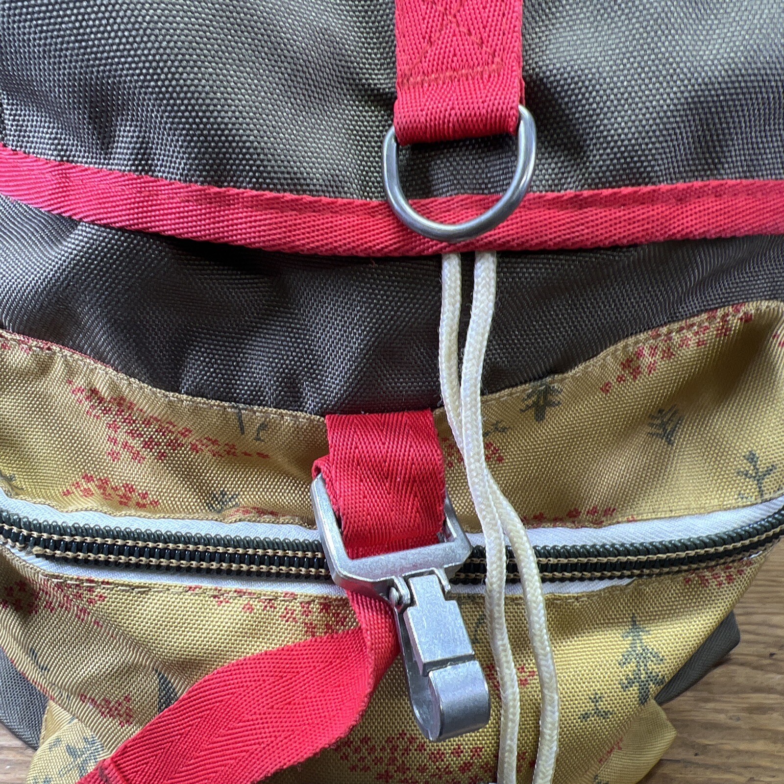 Poler Canvas Drawstring Soft Backpack Camping Hicking Large 18 X 15”