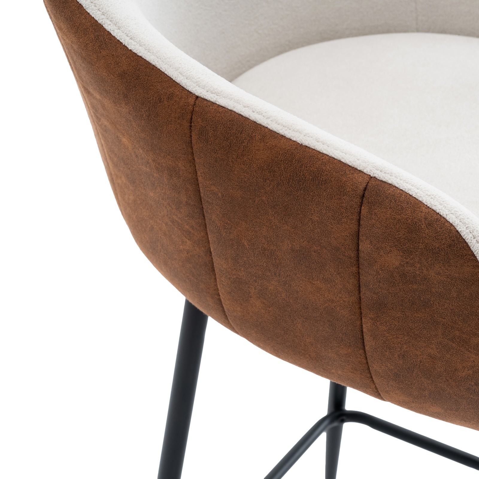 26.5'' Modern - Style counter height bar stools, with comfortable upholstery