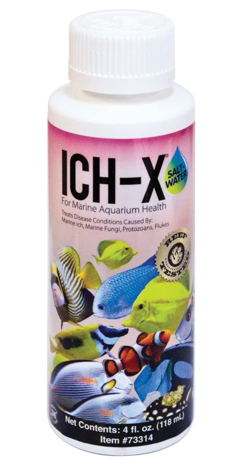 Hikari Usa AHK73314 Salt water Ich-X for Aquarium, 4-Ounce